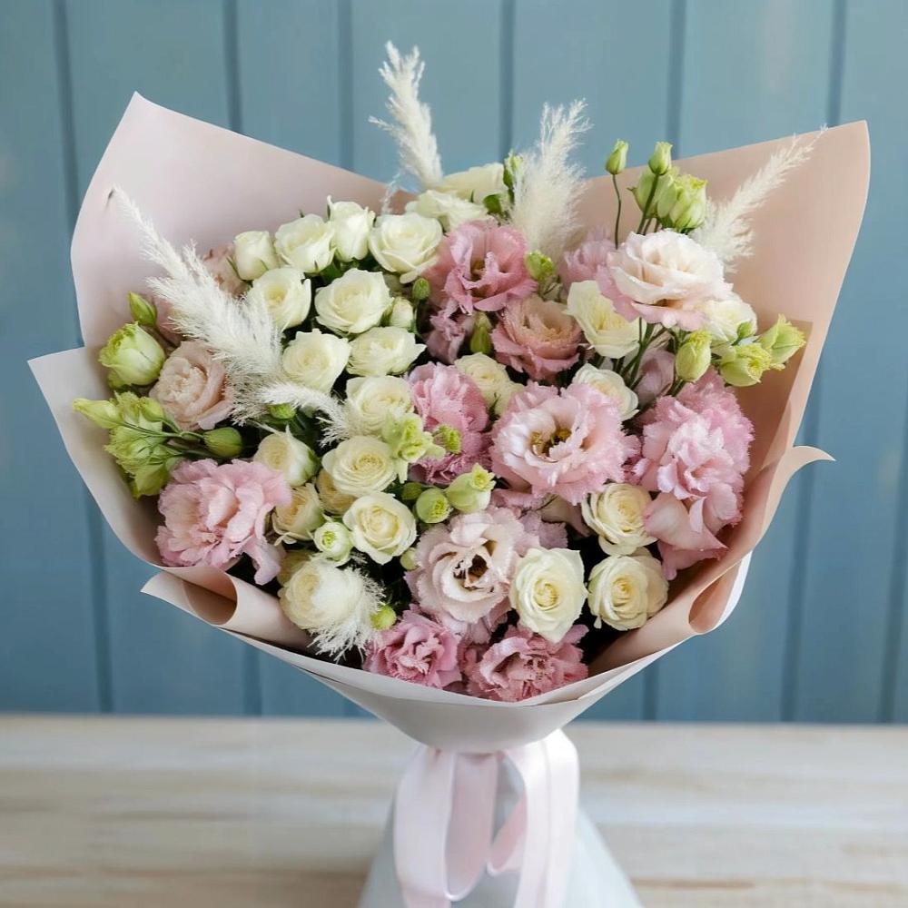 Букет цветов из: Альстромерии и Розы в Зубутлях-Миатли