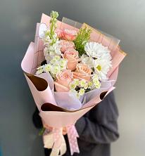 Букет цветов из:  Хризантемы и Розы в Зубутлях-Миатли