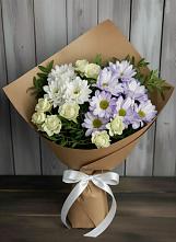 Букет цветов из:  Хризантемы и Розы в Зубутлях-Миатли