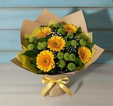 Букет цветов из:  Герберы и Хризантемы в Зубутлях-Миатли