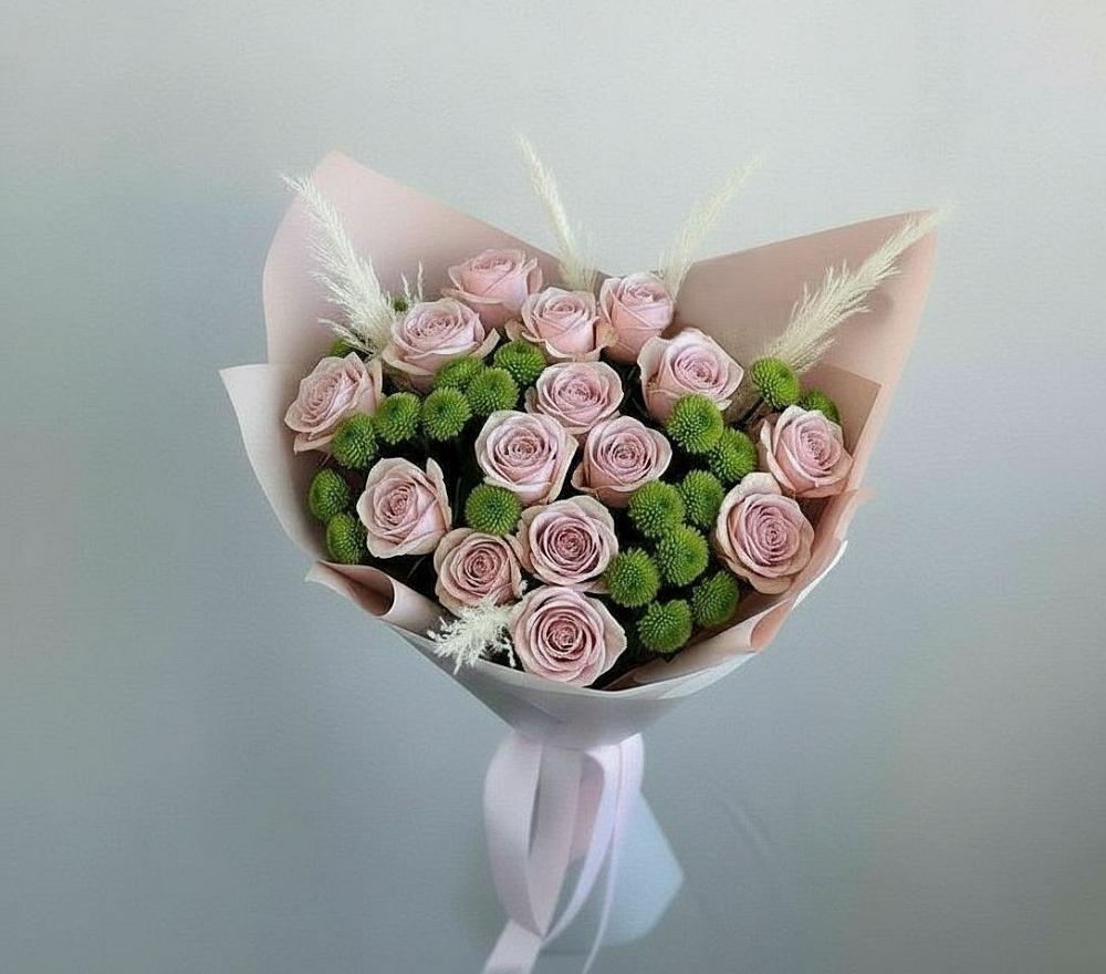 Букет цветов из: Розы и Хризантемы в Зубутлях-Миатли