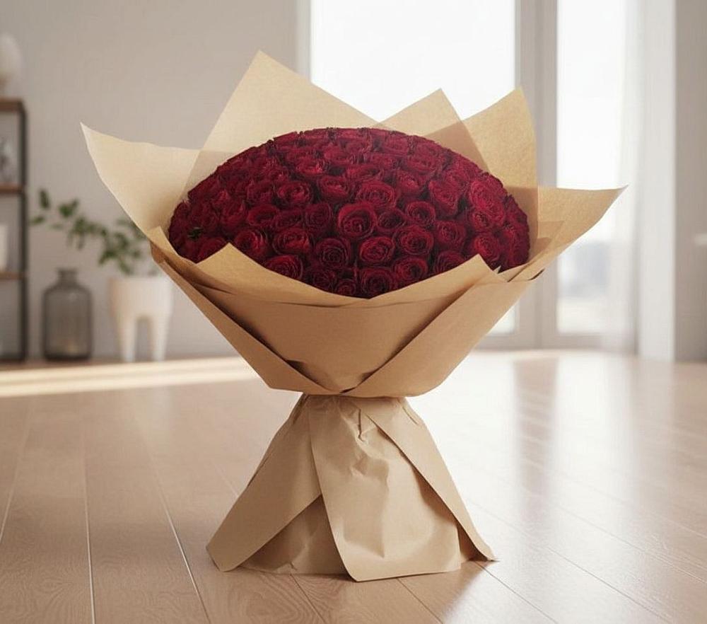 Букет 101 Красная роза в Зубутлях-Миатли