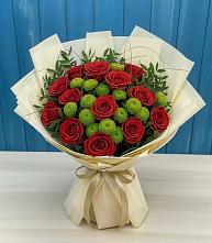 Букет цветов из:  Розы и Хризантемы в Зубутлях-Миатли